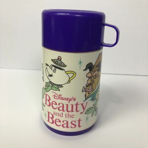 VTG Disney Beauty And the Beast Thermos by Aladdin Complete w/Cup & Lid 1990s